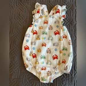 Nola Tawk Baby Girl Organic Muslin Sunsuit